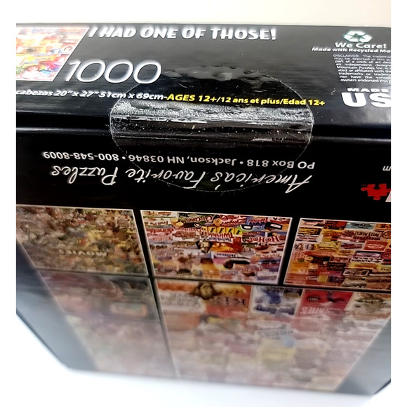 White Mountain 1000 Pc Puzzle “I Had One of Those!” Nostalgic Toys NIB USA - Picture 5 of 6
